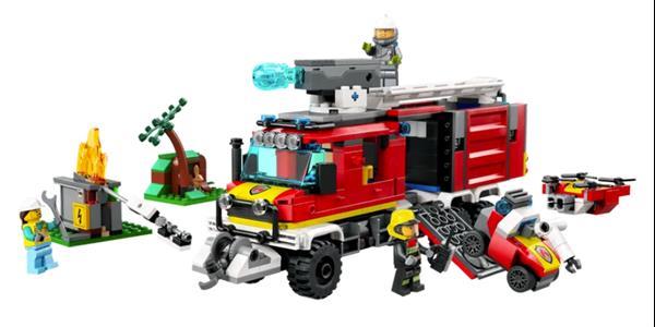 Grote foto lego city 60374 brandweerwagen kinderen en baby duplo en lego