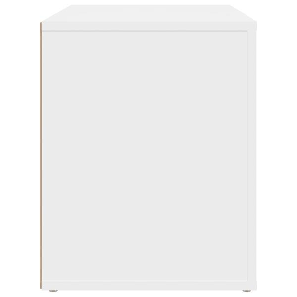 Grote foto vidaxl table de chevet blanc 60x36x45 cm bois d ing nierie huis en inrichting complete slaapkamers