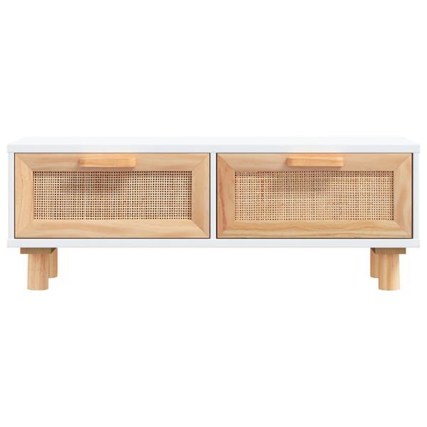 Grote foto vidaxl salontafel 80x40x30 cm bewerkt hout en grenenhout wit huis en inrichting eettafels