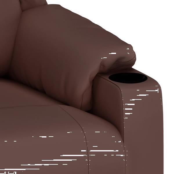 Grote foto vidaxl fauteuil de massage marron similicuir huis en inrichting stoelen