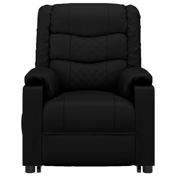 Grote foto vidaxl fauteuil de massage noir similicuir huis en inrichting stoelen