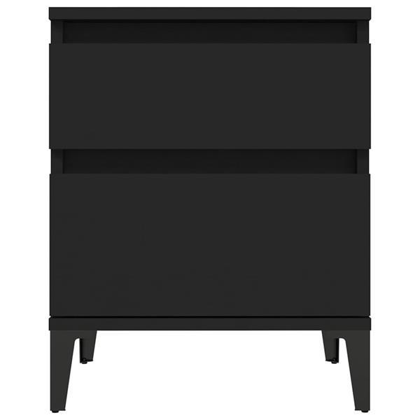 Grote foto vidaxl table de chevet noir 40x35x50 cm huis en inrichting overige