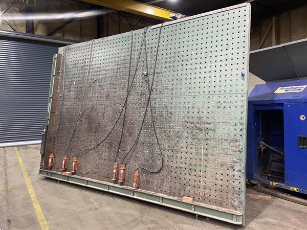 Grote foto hydraulische opsluitbank lijmpers van duin 4500 3000mm doe het zelf en verbouw ijzerwaren en bevestigingsmiddelen