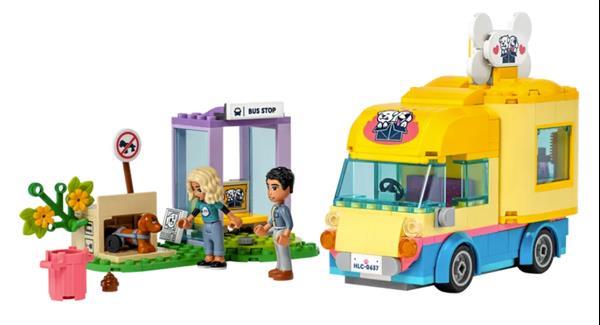 Grote foto lego friends 41741 honden reddingsvoertuig kinderen en baby duplo en lego