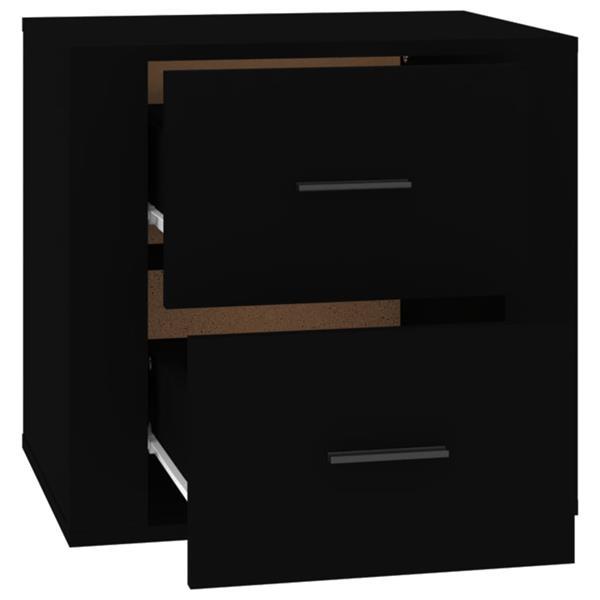 Grote foto vidaxl table de chevet noir 50x39x47 cm huis en inrichting overige