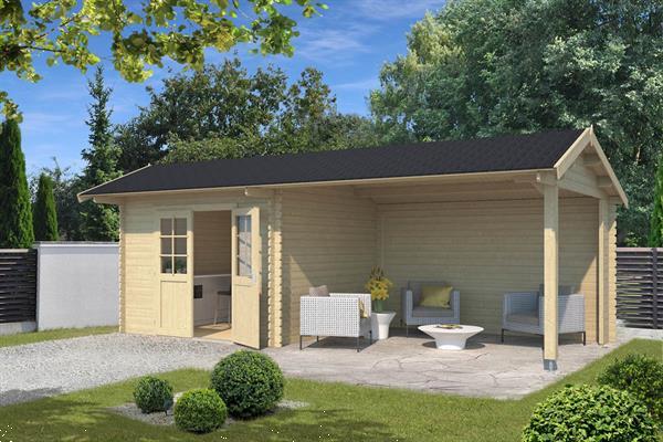 Grote foto blokhut maribel 680x300 cm tuin en terras tuinhuisjes en blokhutten