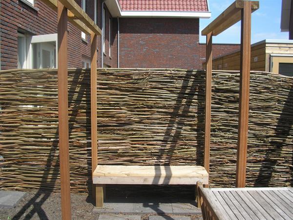 Grote foto wilgentenenschutting wilgenschutting tuin en terras hekken en schuttingen