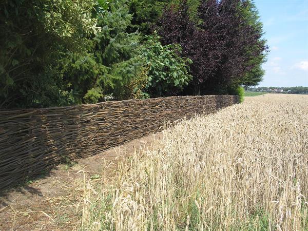 Grote foto wilgentenenschutting wilgenschutting tuin en terras hekken en schuttingen