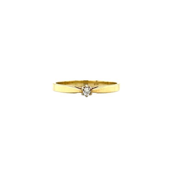 Grote foto gouden solitair ring met diamant 14 krt 147.5 sieraden tassen en uiterlijk ringen voor haar