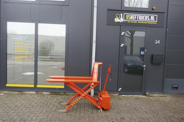 Grote foto vs 21002 semi elektrische schaarlift palletwagen logitrans 1000kg doe het zelf en verbouw hefwerktuigen