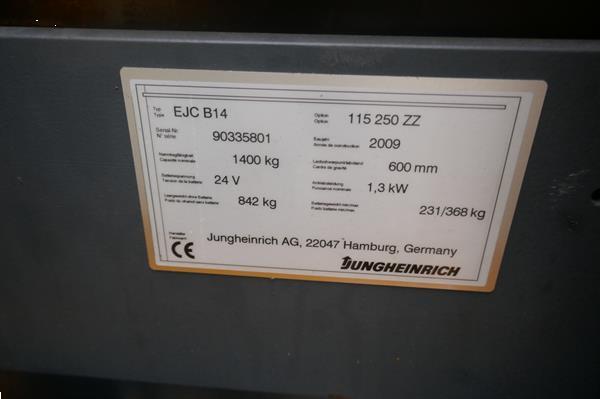 Grote foto vs 21008 elektrische breedspoor stapelaar jungheinrich 2500mm doe het zelf en verbouw hefwerktuigen