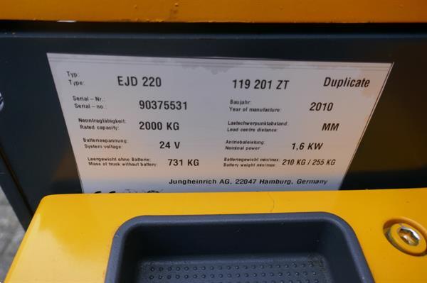 Grote foto vs 21010 elektrische duo stapelaar jungheinrich initiele lift 2250mm doe het zelf en verbouw hefwerktuigen