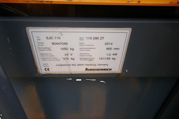 Grote foto vs 21009 bj2014 elektrische stapelaar jungheinrich ejc110 doe het zelf en verbouw hefwerktuigen