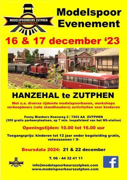 Grote foto modelspoorbeurs zutphen 16 en 17 december 2023 hobby en vrije tijd h0
