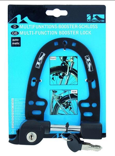 Grote foto m wave multi functie brakebooster slot zwart fietsen en brommers algemeen