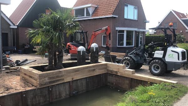 Grote foto mooie robuuste meerpalen tuin en terras tuindecoratie