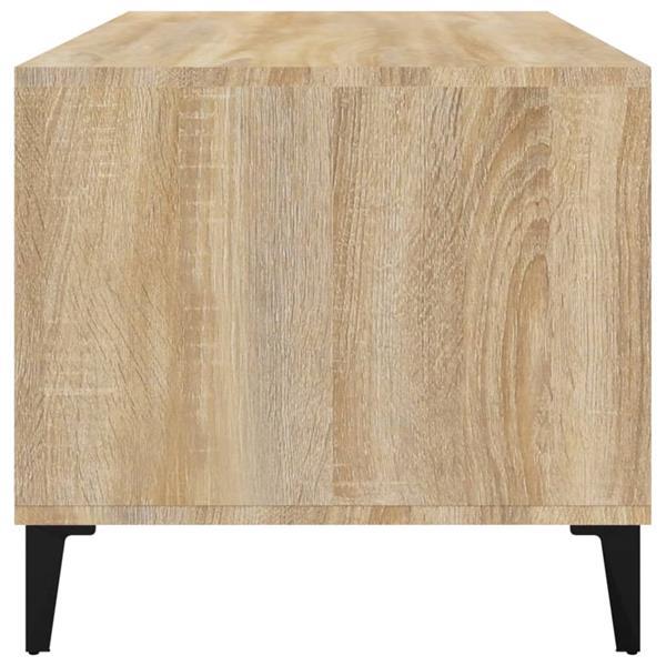 Grote foto vidaxl salontafel 90x49x45 cm bewerkt hout sonoma eikenkleur huis en inrichting eettafels