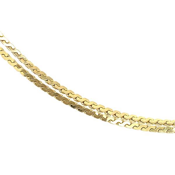 Grote foto gouden fantasie collier 41 cm 14 krt 347.5 sieraden tassen en uiterlijk kettingen