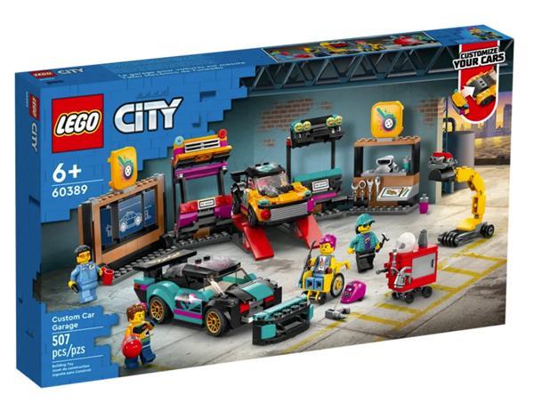 Grote foto lego city 60389 garage voor aanpasbare auto kinderen en baby duplo en lego