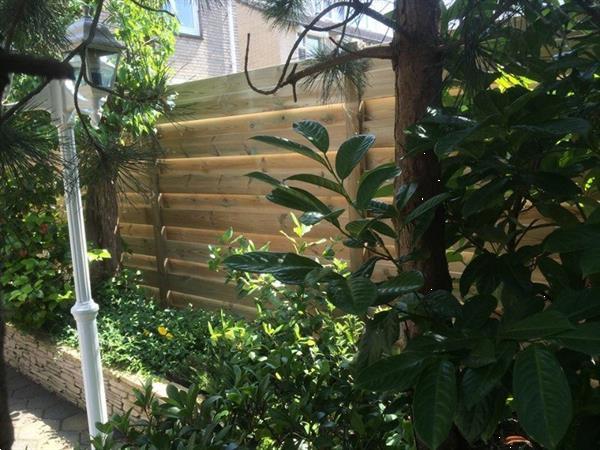 Grote foto doorsteek schutting tuin en terras hekken en schuttingen