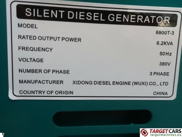 Grote foto xidong 6800t 3 diesel 6.2kva generator 3 phase 220 380v doe het zelf en verbouw aggregaten