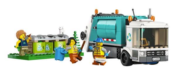 Grote foto lego city 60386 recycle vrachtwagen kinderen en baby duplo en lego