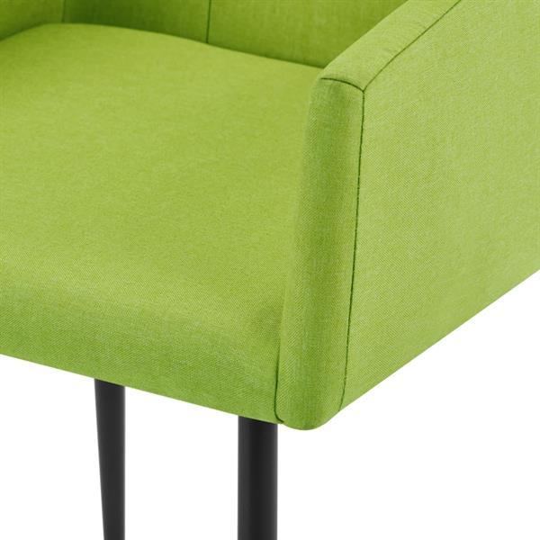 Grote foto vidaxl chaises de salle manger avec accoudoirs 6 pcs vert huis en inrichting stoelen