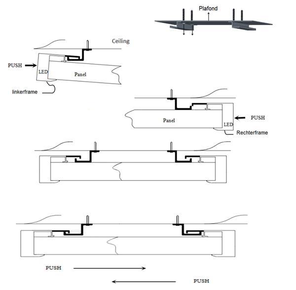 Grote foto infrarood paneel met led verlichting 700 watt doe het zelf en verbouw sanitair