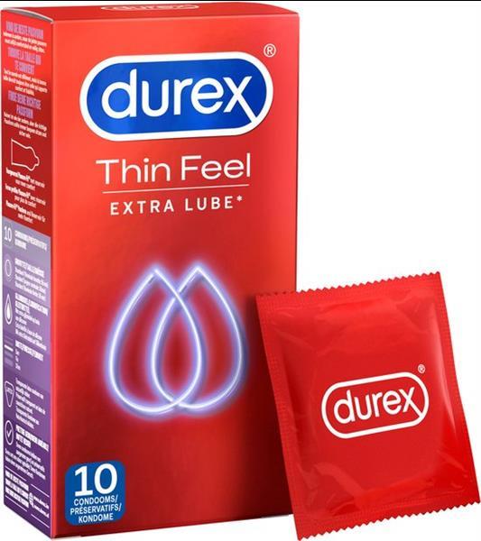 Grote foto durex condooms thin feel extra lube 10 stuks erotiek condooms