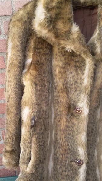 Grote foto luxe bontjas luipaard design uit parijs kunstbont kleding dames jassen winter