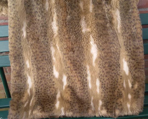 Grote foto luxe bontjas luipaard design uit parijs kunstbont kleding dames jassen winter