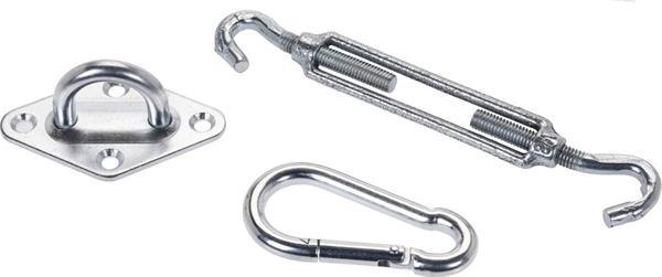 Grote foto ambiance schaduwdoek accessoires set tuin en terras zonneschermen