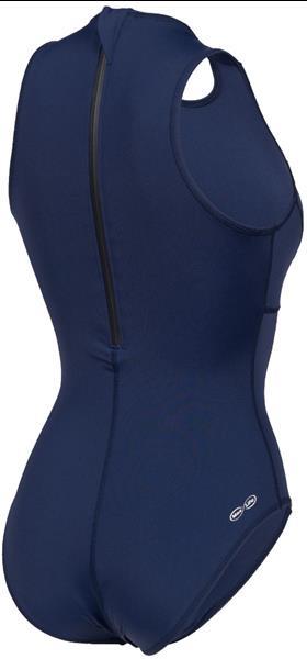 Grote foto arena w team swimsuit waterpolo solid navy white 32 kleding dames badmode en zwemkleding