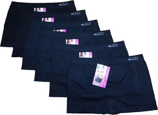 Grote foto stv naadloze damesboxers zwart l xl kleding dames ondergoed