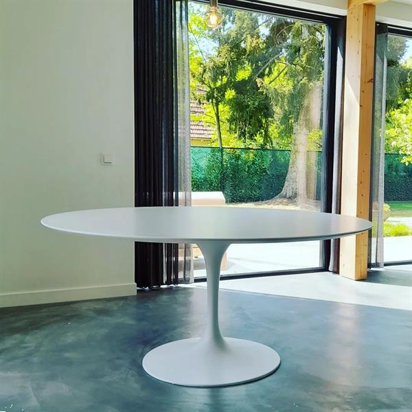 Grote foto ronde saarinen tulip eettafel 137cm huis en inrichting eettafels