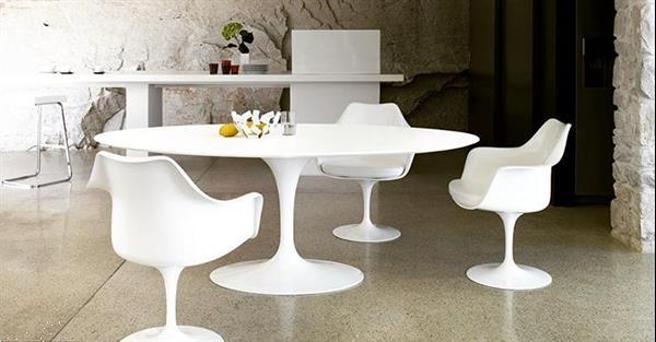 Grote foto ronde saarinen tulip eettafel 137cm huis en inrichting eettafels