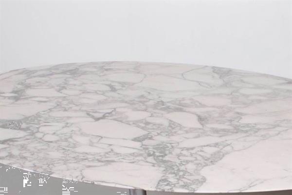 Grote foto tulip tafel statuario marmeren blad 199x121 huis en inrichting eettafels