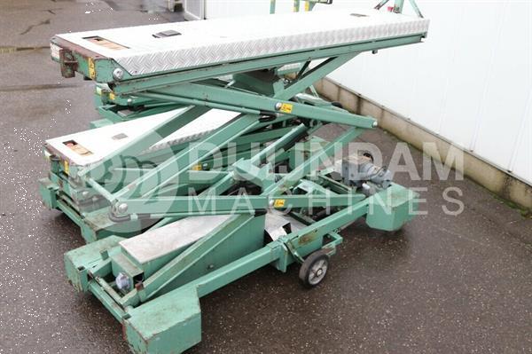 Grote foto buitendijk slaman electro buisrailwagen met dubbele hydraulische schaar 55 cm spoor agrarisch tuinbouw
