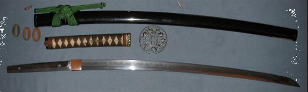 Grote foto japanese katana from xix century verzamelen militaria tweede wereldoorlog