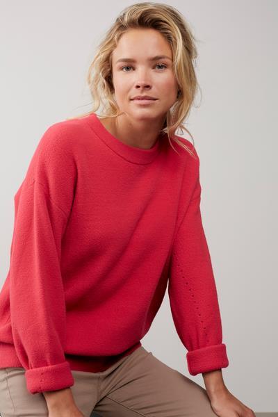 Grote foto yaya sweater with pointelle detail rose 01 000121 209 kleding dames truien en vesten