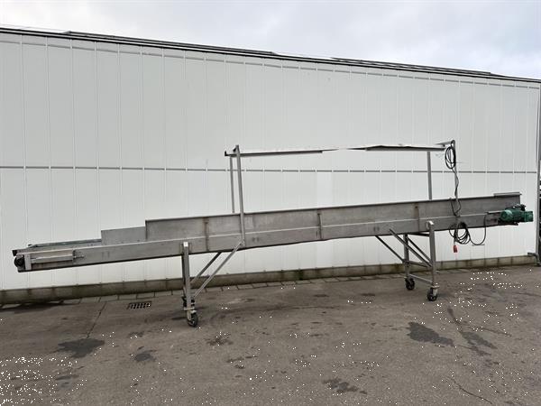Grote foto transportband 800 x 50 cm rvs agrarisch transportbanden