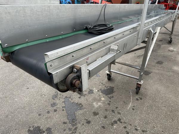 Grote foto transportband 800 x 50 cm rvs agrarisch transportbanden