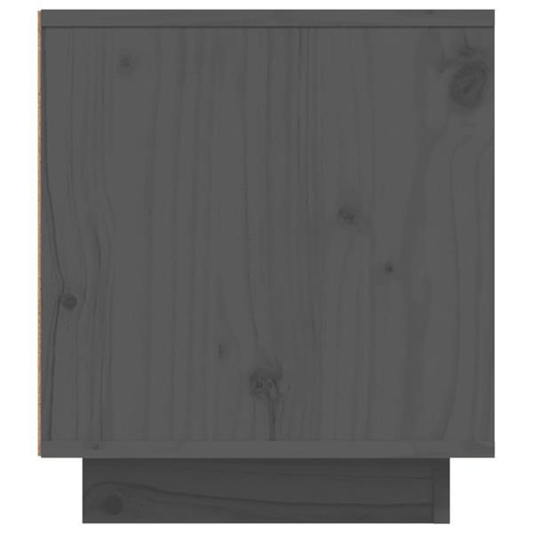 Grote foto vidaxl tv meubel 110x35x40 5 cm massief grenenhout grijs huis en inrichting overige