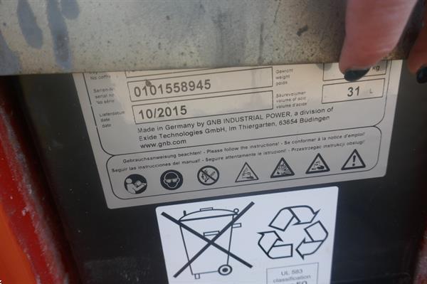 Grote foto vs 21082 elektrische triplex stapelaar bt initiele lift 4150mm doe het zelf en verbouw hefwerktuigen