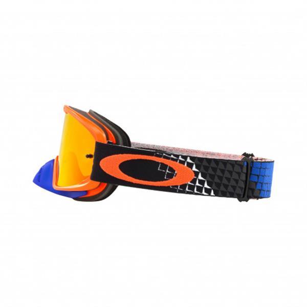 Grote foto oakley o frame 2.0 goggle dissolve orange blue fire iridi motoren overige accessoires