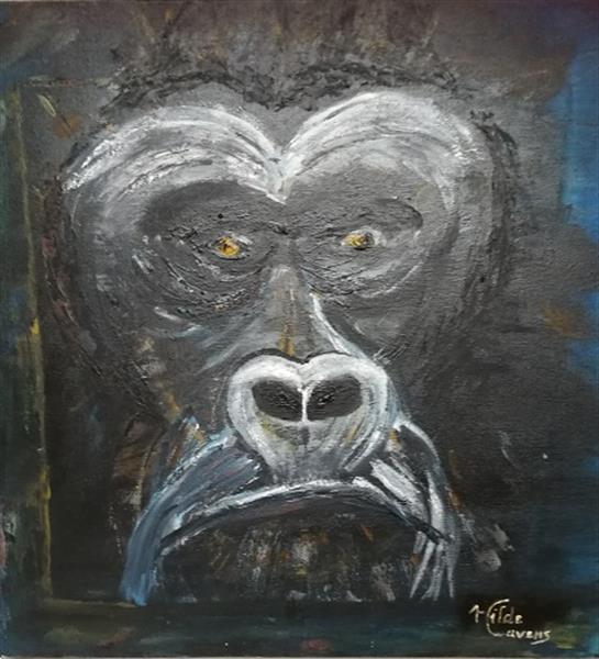 Grote foto kunsthandel gennep gorilla antiek en kunst modern