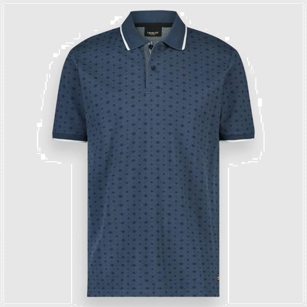 Grote foto men polo viktor dark denim 22600 kleding heren overige herenkleding