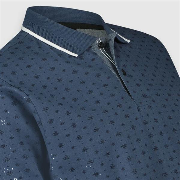 Grote foto men polo viktor dark denim 22600 kleding heren overige herenkleding