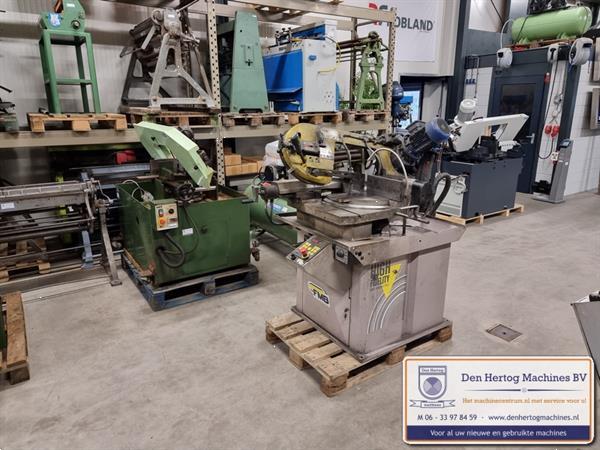 Grote foto fmb omega rond 240mm halfautomaat bandzaagmachine werkplaats doe het zelf en verbouw zaagmachines