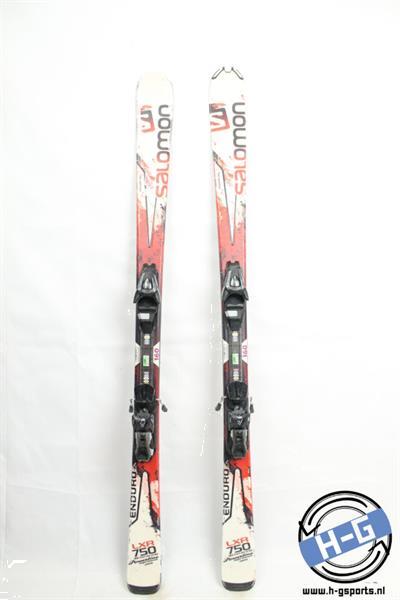Grote foto hergebruikte tweedehands ski salomon enduro lxr750 beschadiging tip 160 sport en fitness ski n en langlaufen